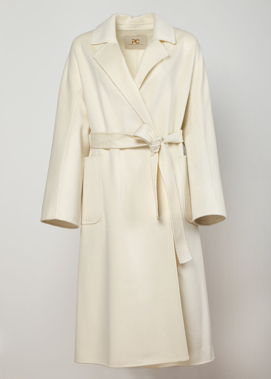 Baby Cashmere Long Coat with Belt