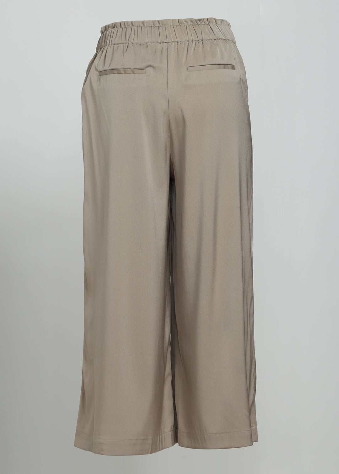 Wide-Leg Eco-Silk Trousers