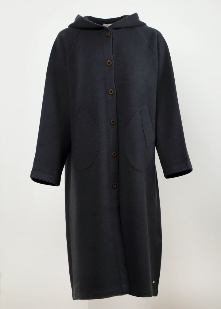Cashmere Hooded Long Coat