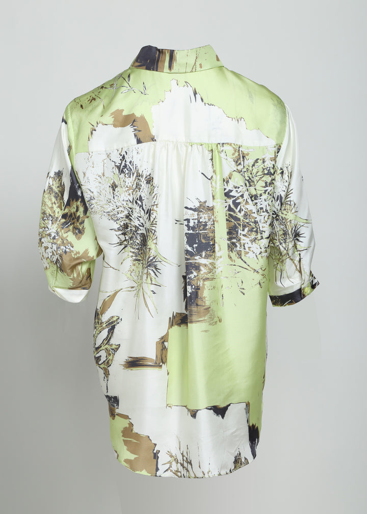 Mid-Sleeves Eco-Silk Shirt