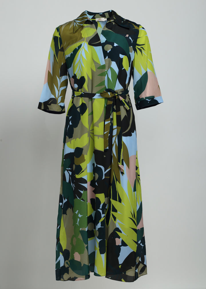 Eco-Silk Floral Dress