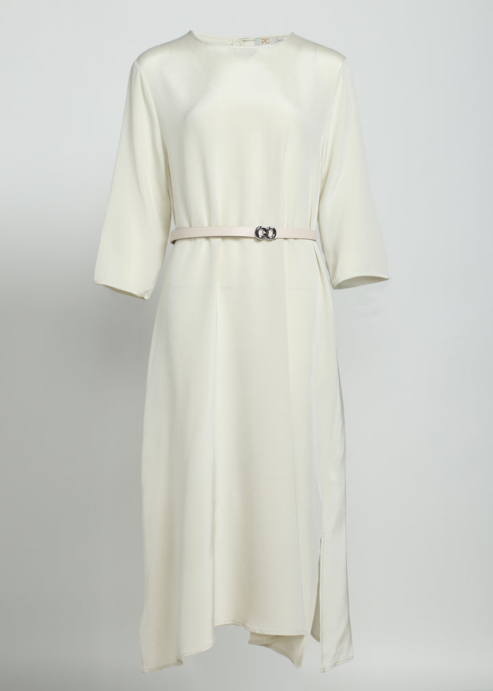 Eco-Silk Classic Dress with Belt
