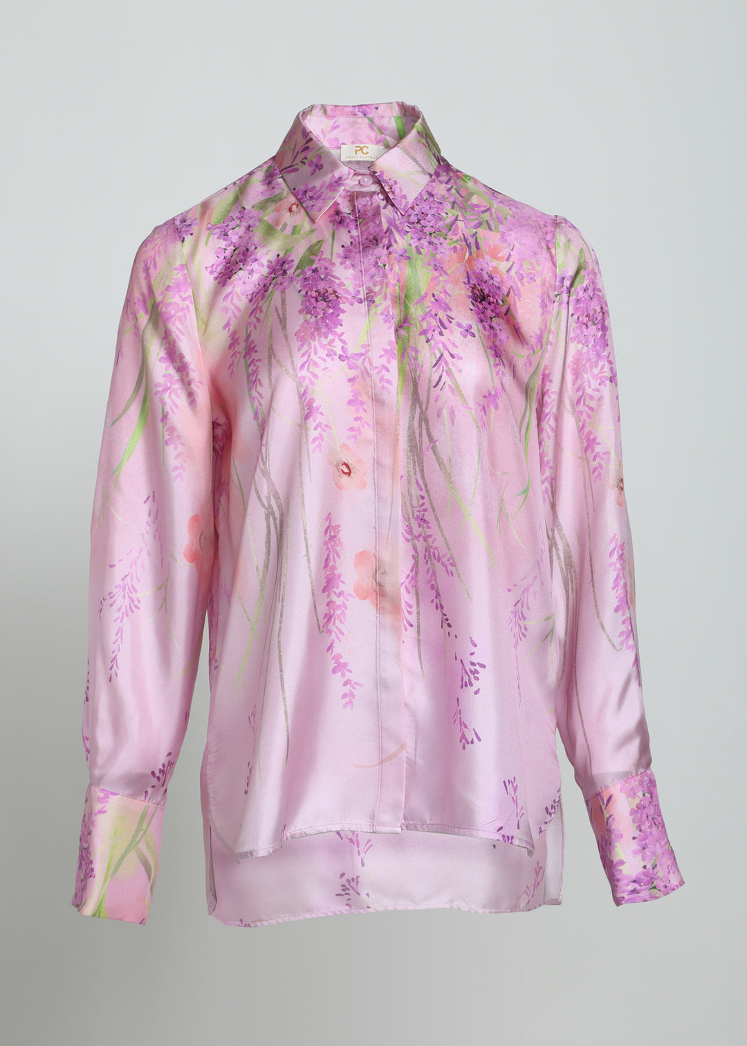 Eco-Silk Shirt in Floral Print