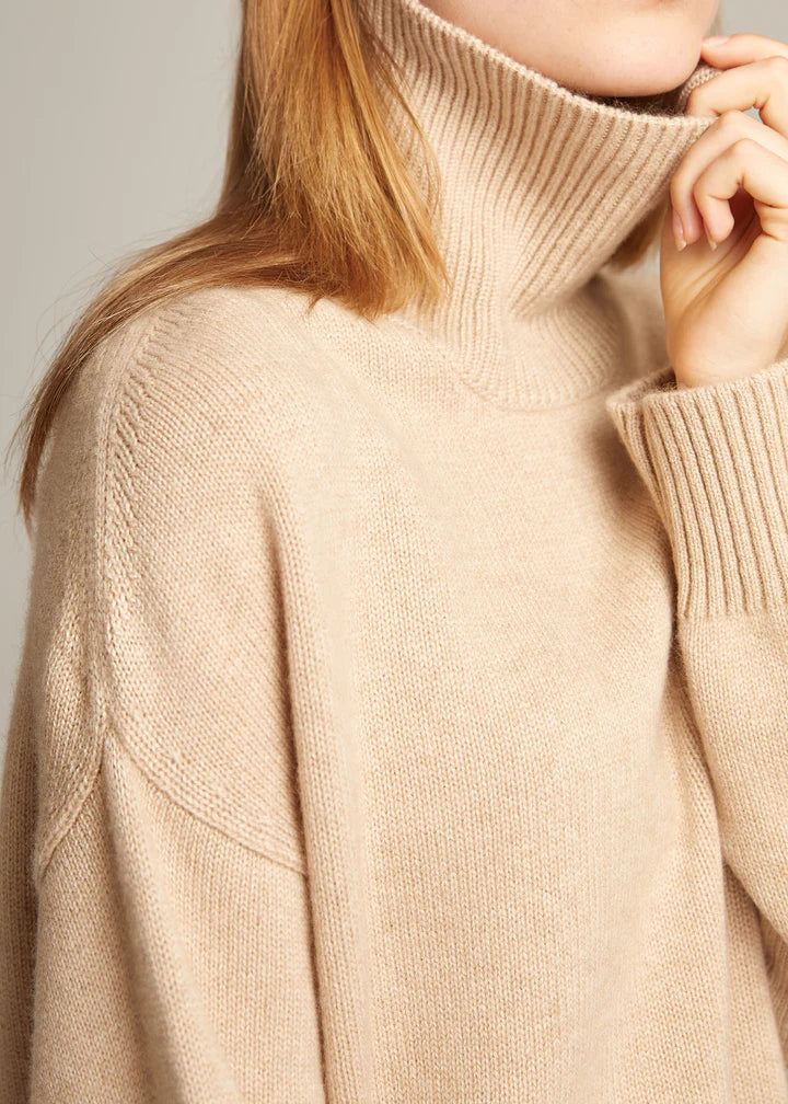 Turtle Neck Oversized Pullover