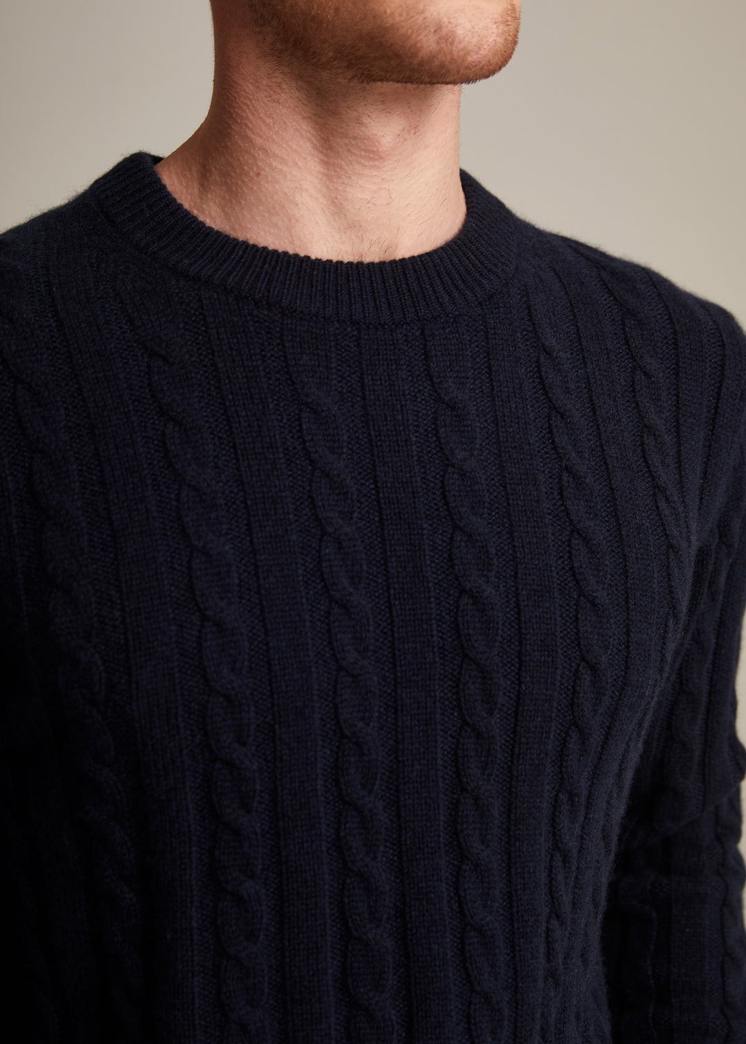 Cable Knit Pure Cashmere Sweater