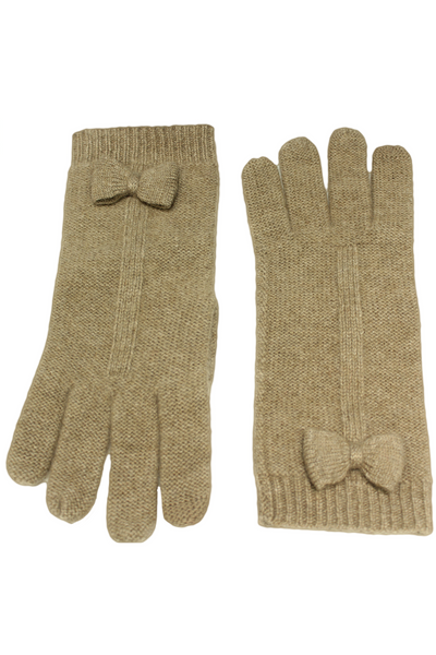 Women's Cashmere Gloves with Bow