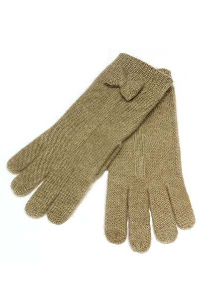 Women's Cashmere Gloves with Bow