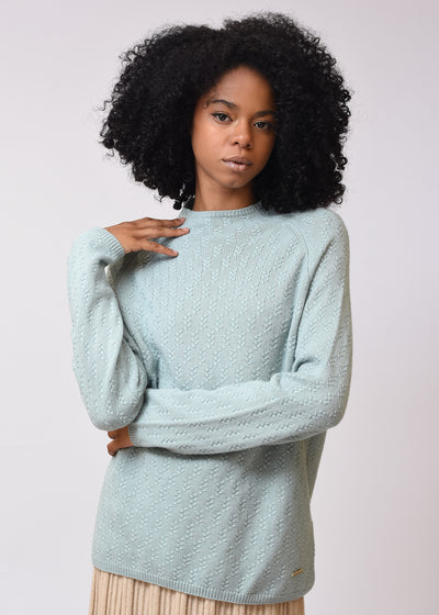 Women's Cashmere Pullover with Cables