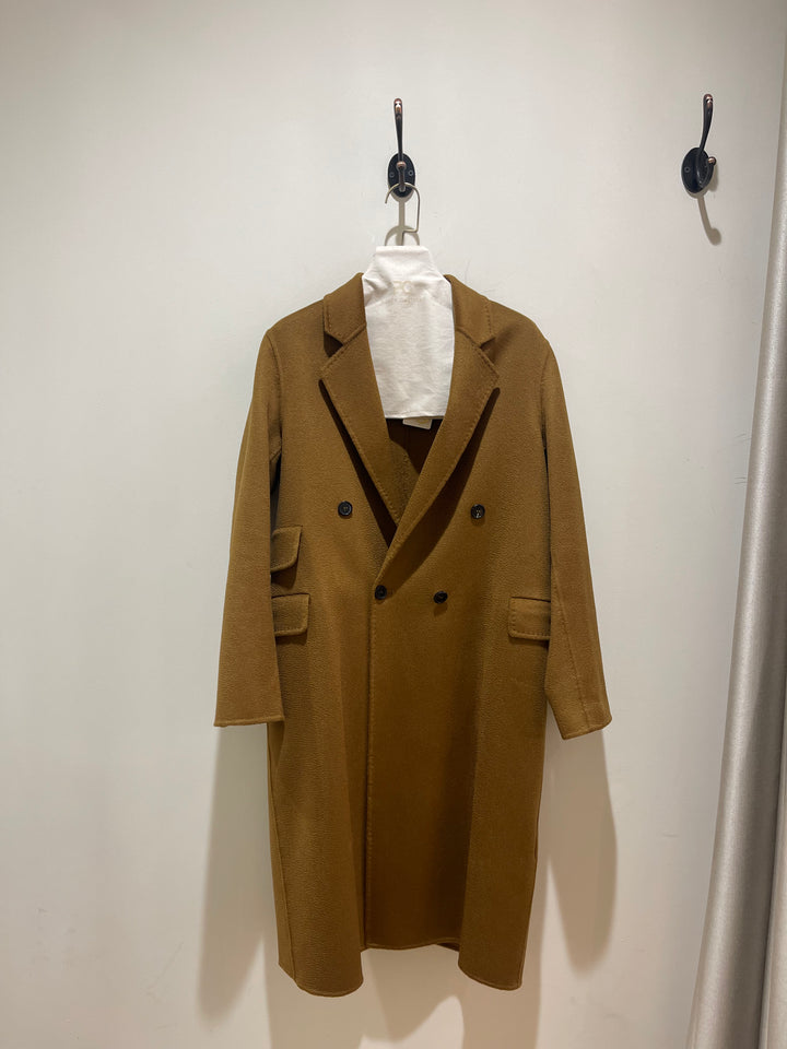Double-Breasted Cashmere Long Coat